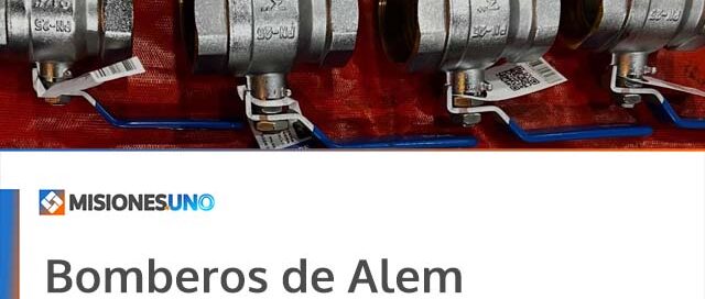 Bomberos de Alem incorporaron descargas rápidas y válvulas para optimizar el abastecimiento de agua
