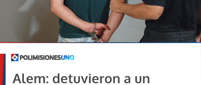 Alem: detuvieron a un hombre por agredir a su ex pareja y recuperaron elementos robados en distintos procedimientos